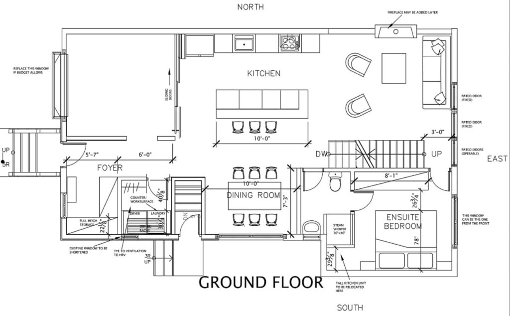 REN home renovation design main floor