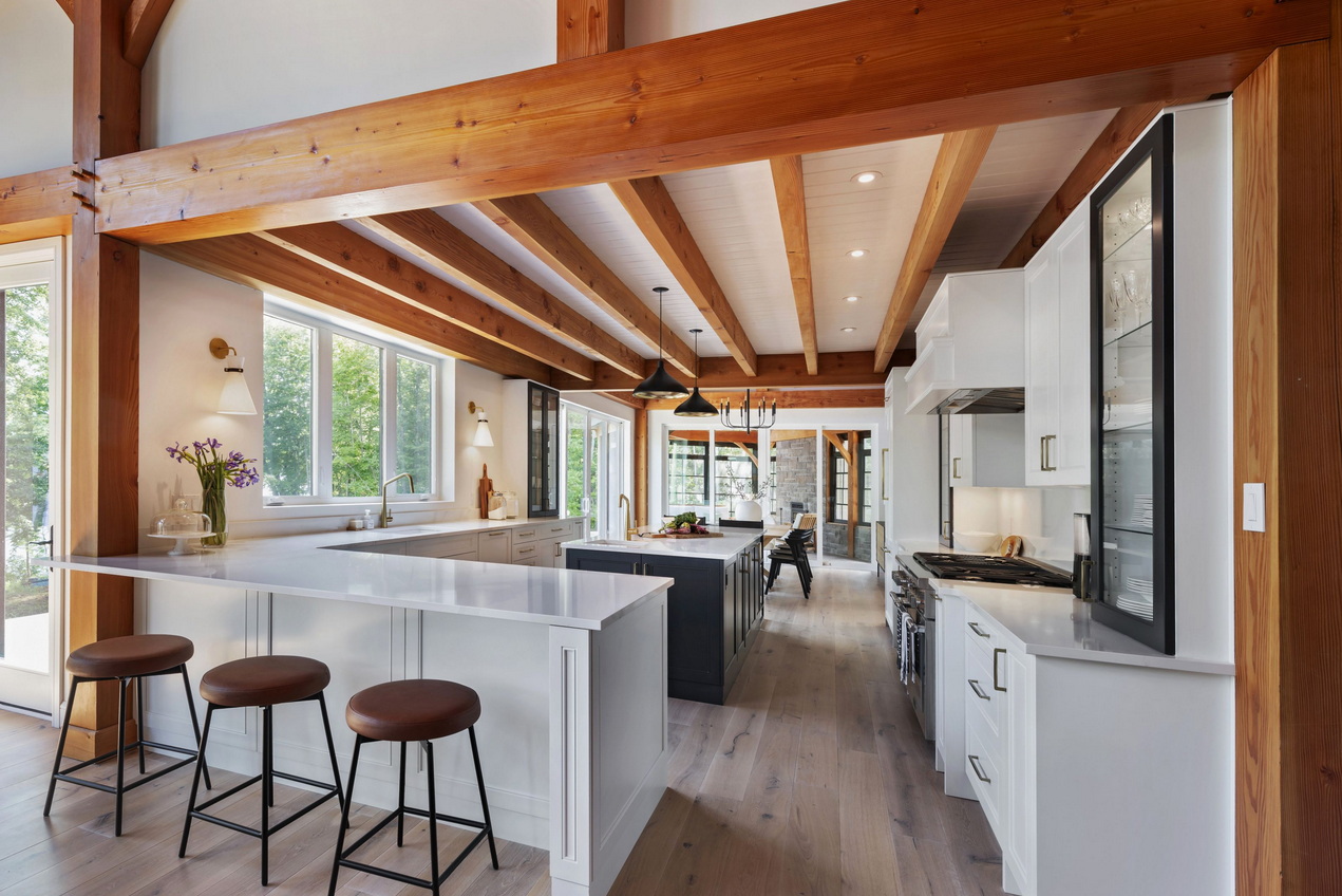 all things home people's choice award Ottawa design housing design awards laurysen kitchens urban quarry kitchen ceiling beams