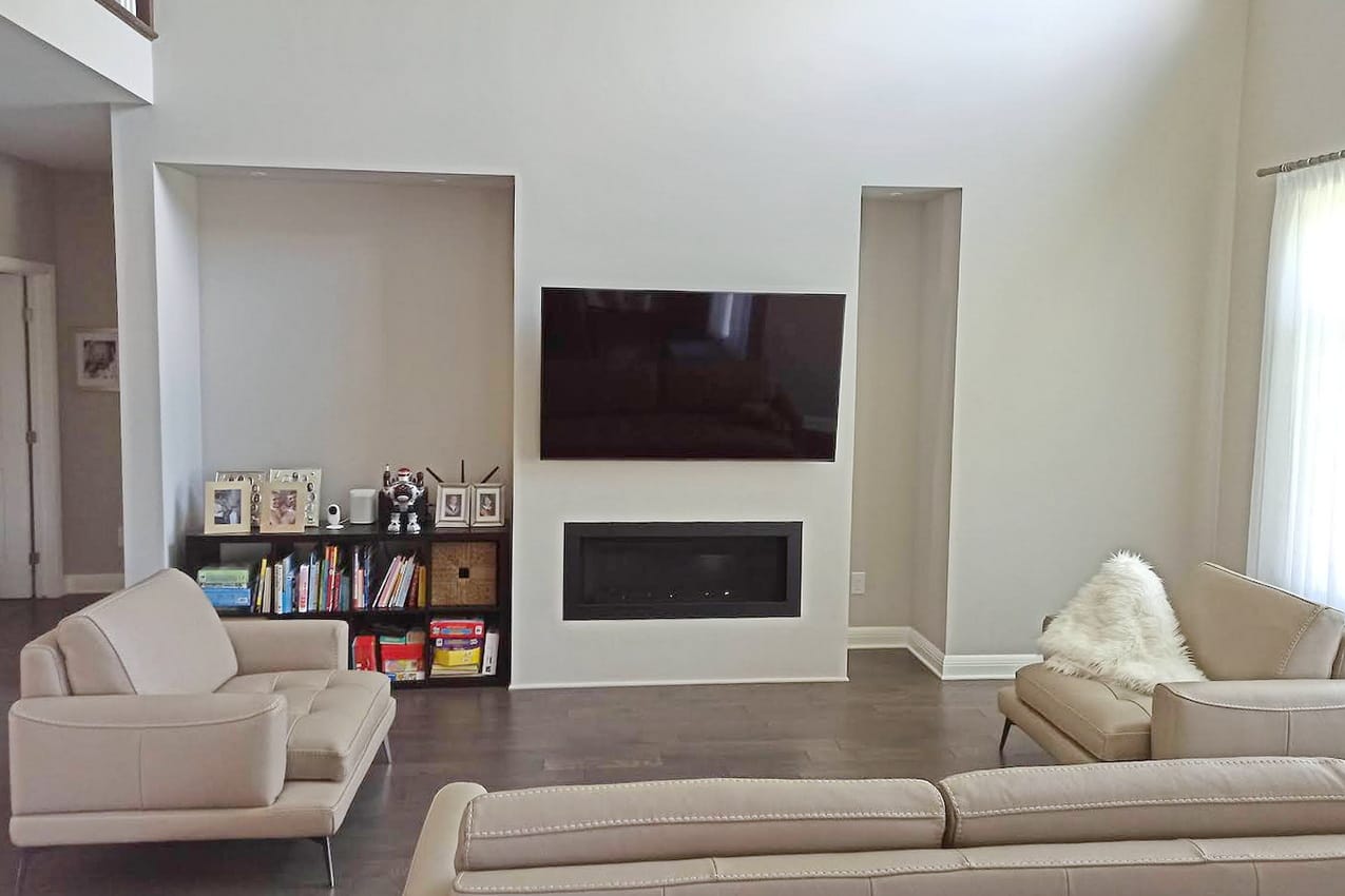 Tips for decorating an asymmetrical wall — allthingshome.ca - Asymmetrical Glass Wall With Mandatory Living Room