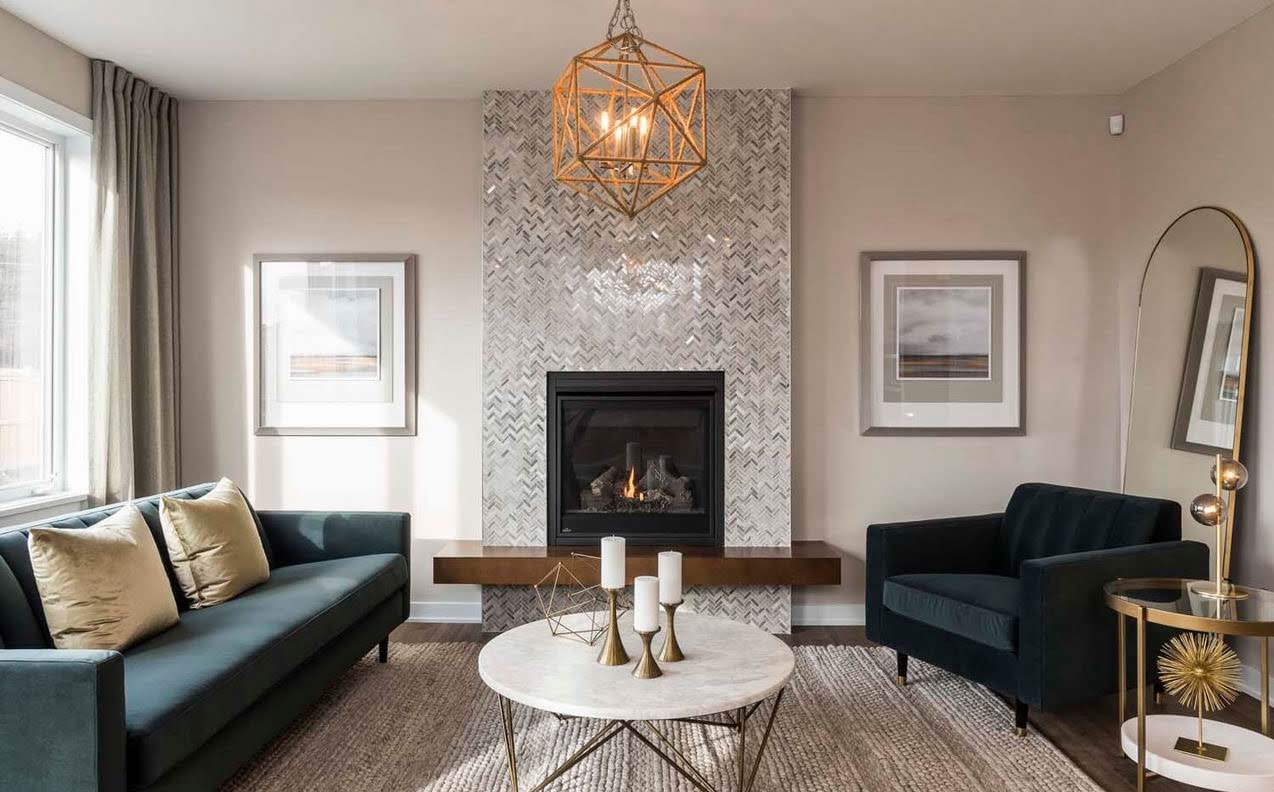 EdenWylde models Ottawa new homes fireplace