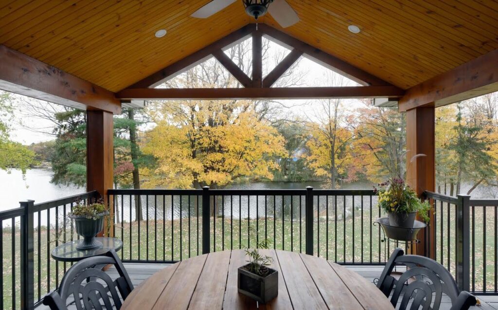 Lagois Design Build Renovate covered porch Ottawa outdoor spaces outdoor living