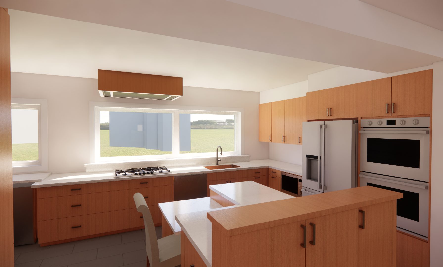 Ottawa renovation kitchen rendering