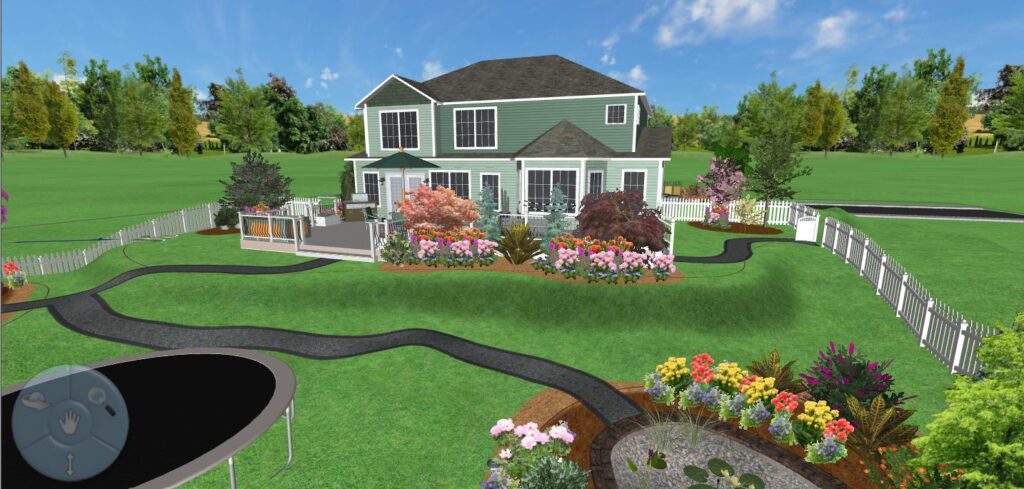 Lavender & Twigs Garden Design 3D rendering