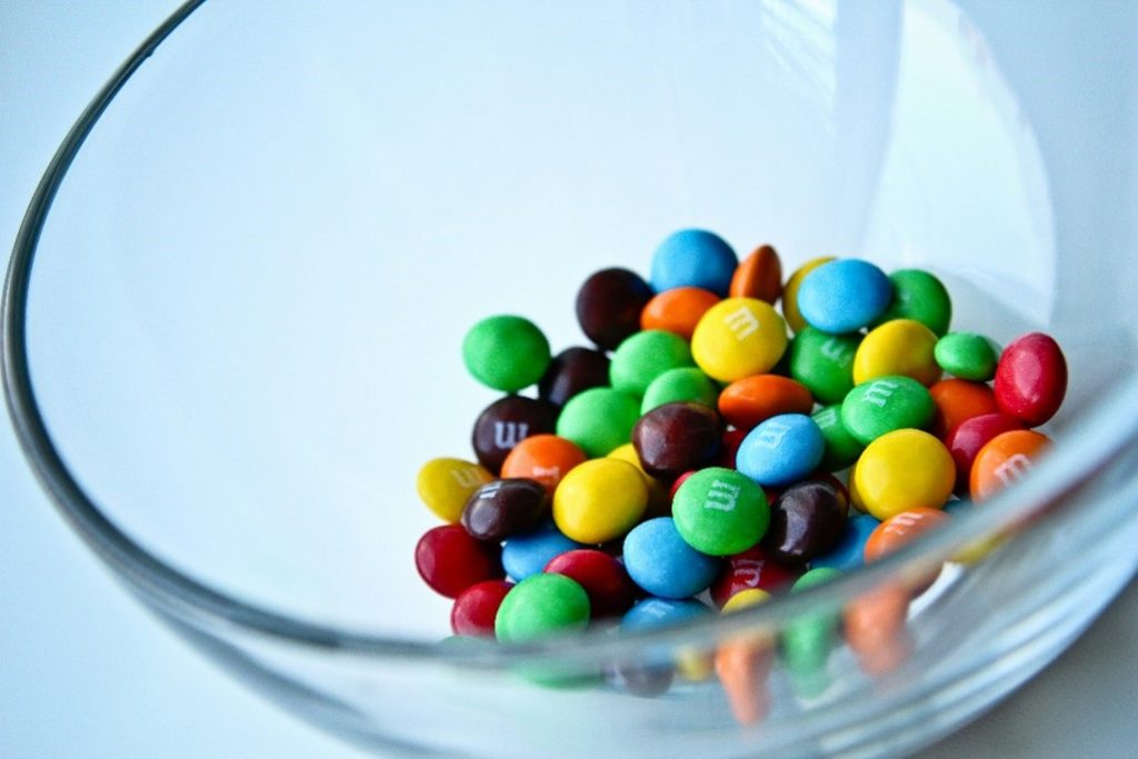 m&ms chocolate candy