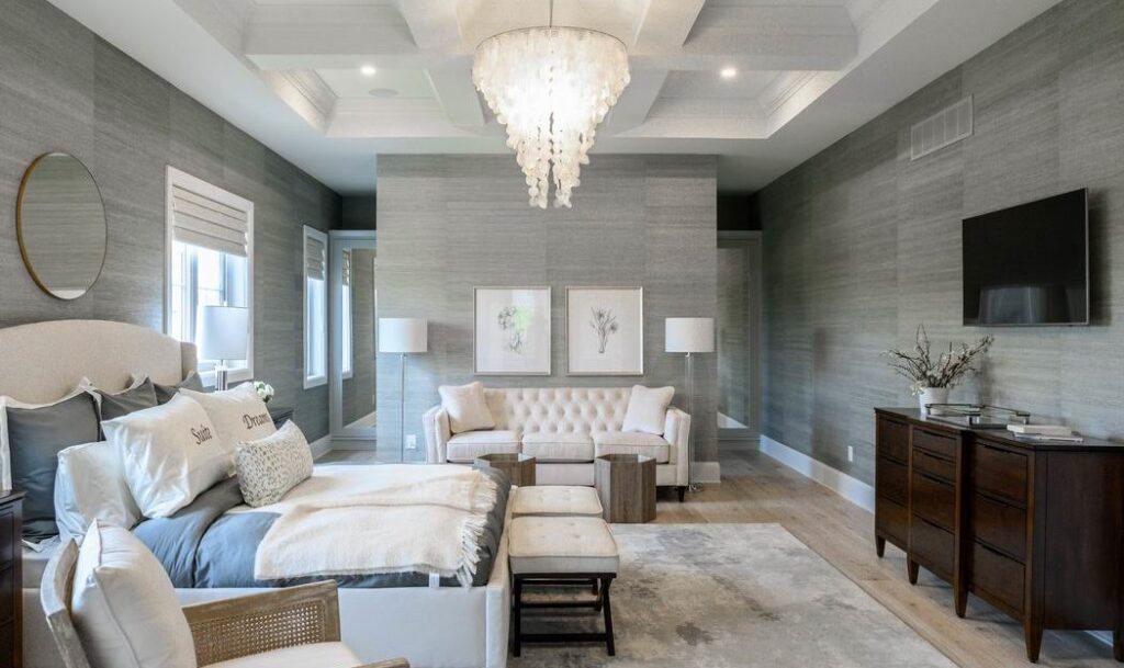 Minto dream home CHEO Dream of a Lifetime Lottery master bedroom coffered ceilings