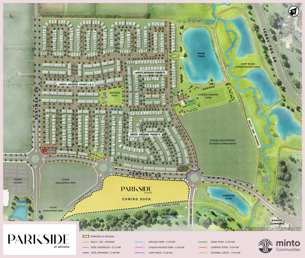 Minto Communities Ottawa new homes Metro Towns site plan