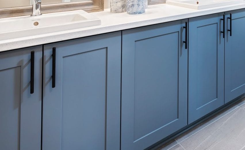 Photo of Shaker doors which Potvin Construction says are timeless.