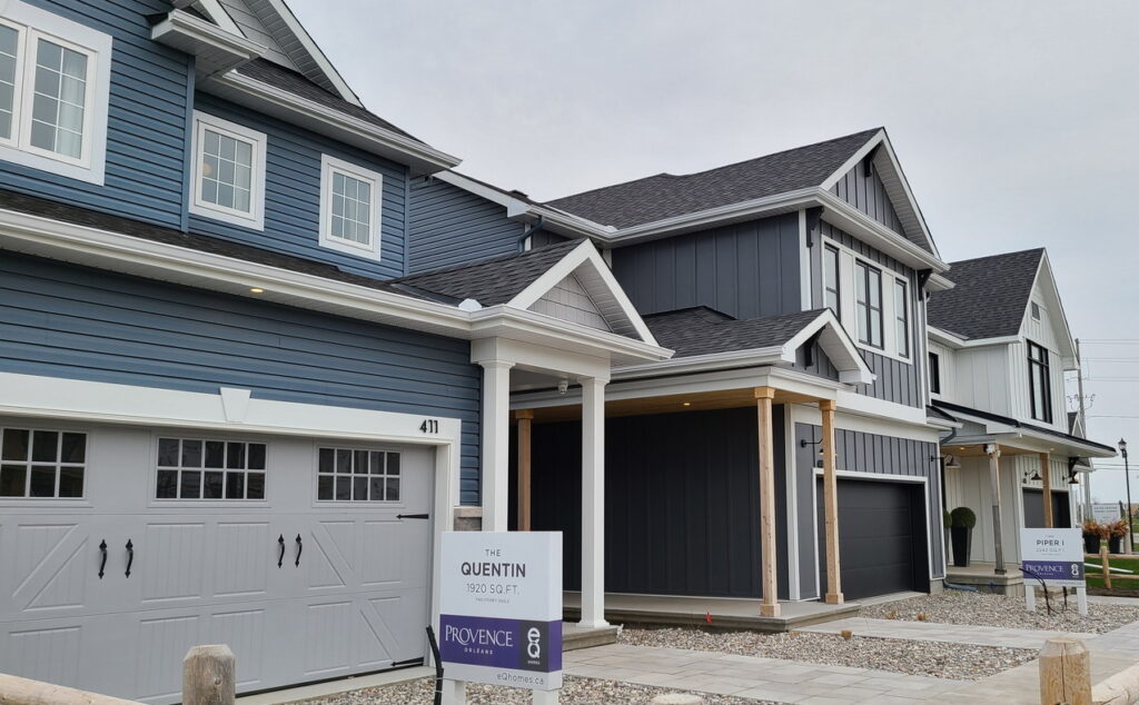Ottawa new homes eQ Homes exteriors
