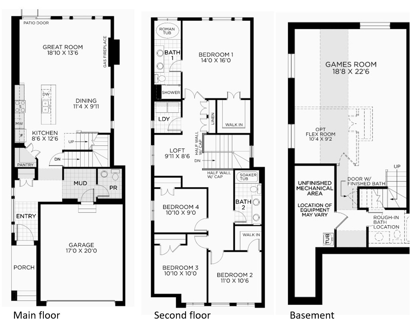 Urbandale Seaview floor plan Ottawa new homes