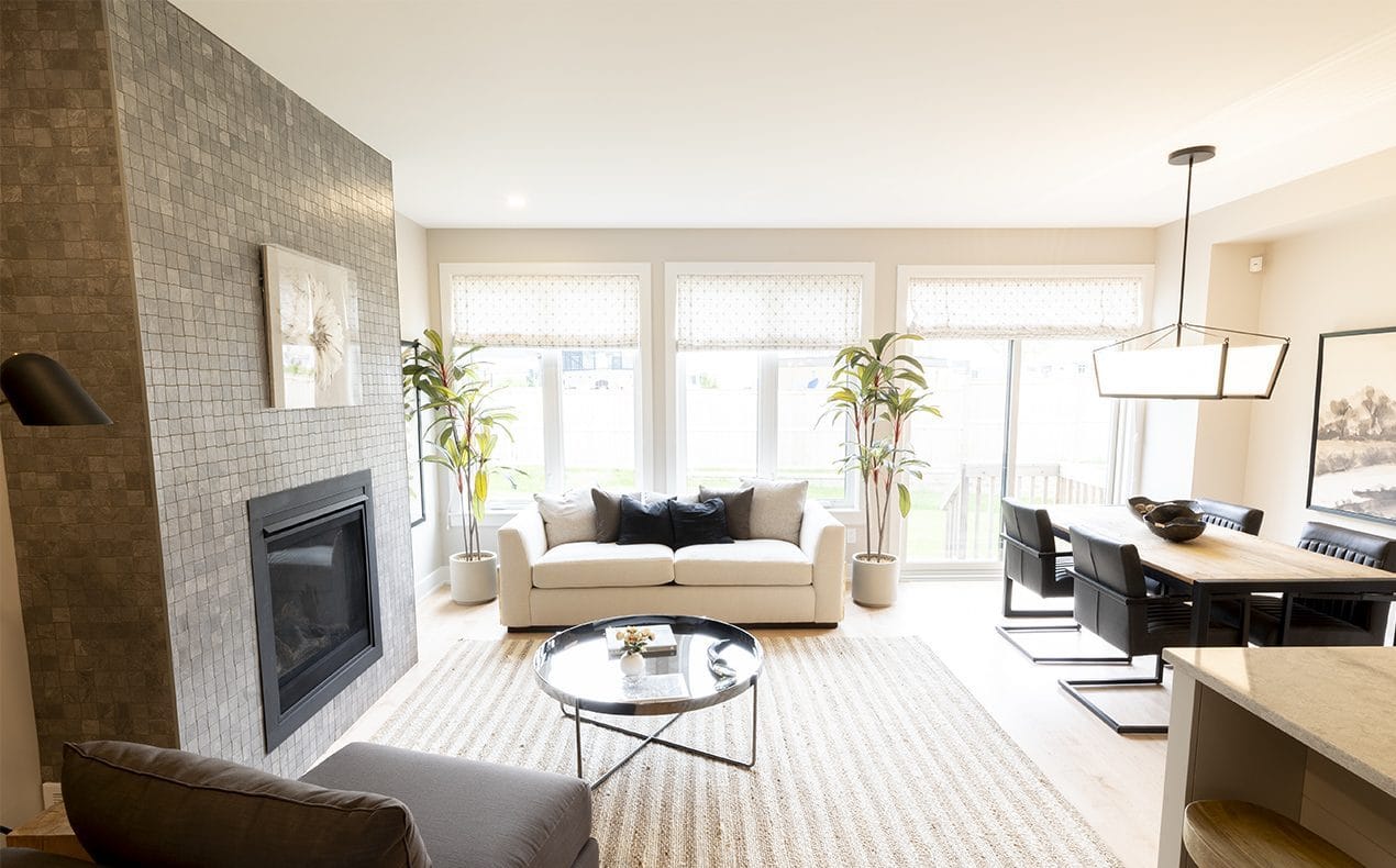Tamarack Cardinal Creek Village Samira townhome bungalow model home