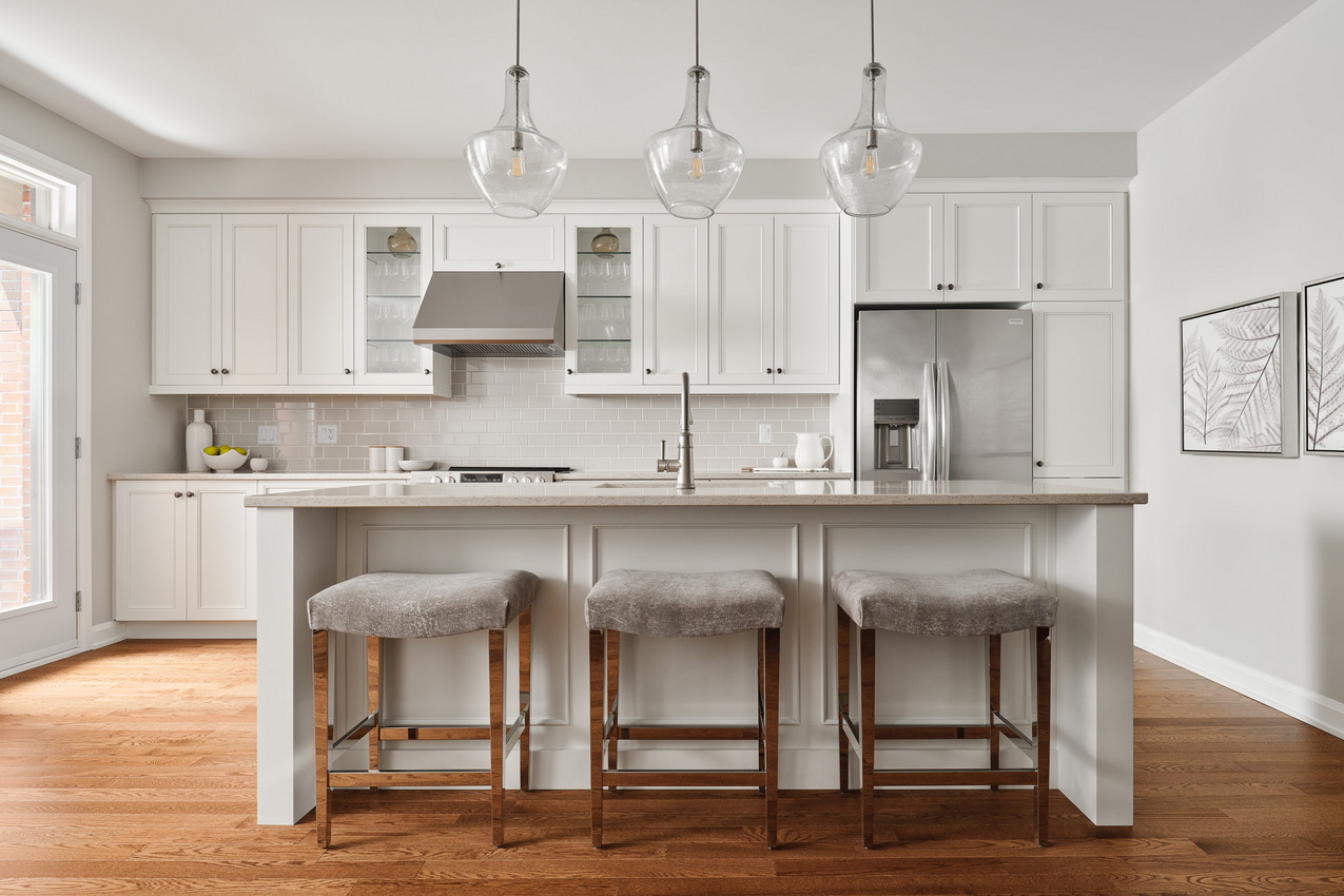 new models at Riverside South hn homes ottawa white kitchen