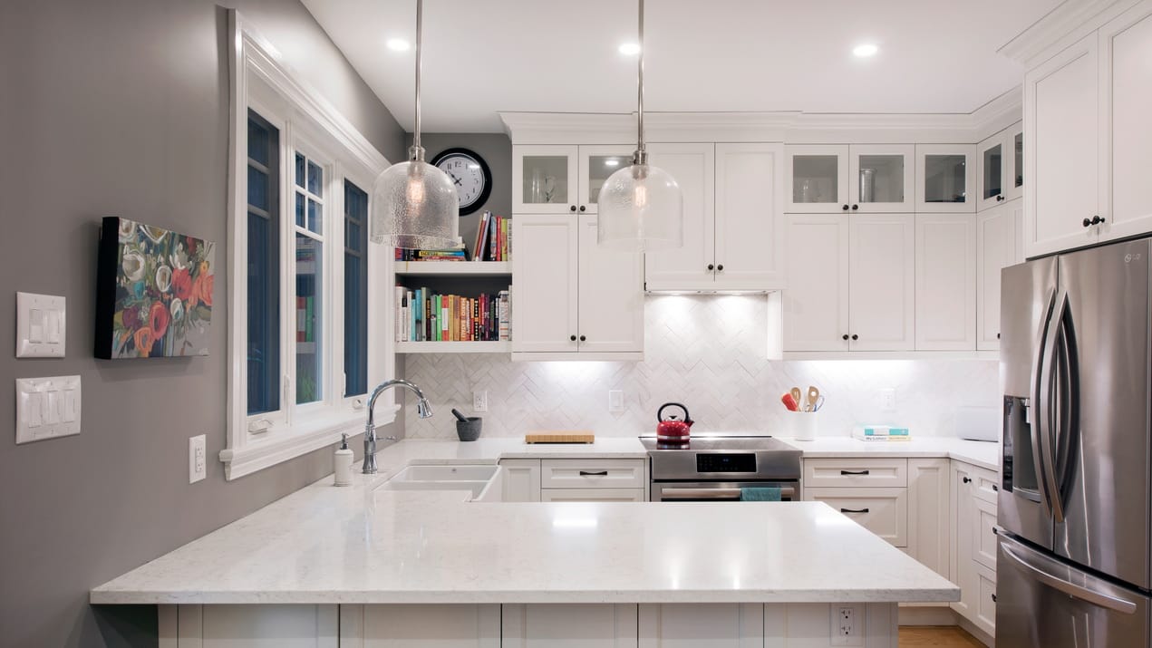 lighting amsted design-build Ottawa homes renovations kitchen