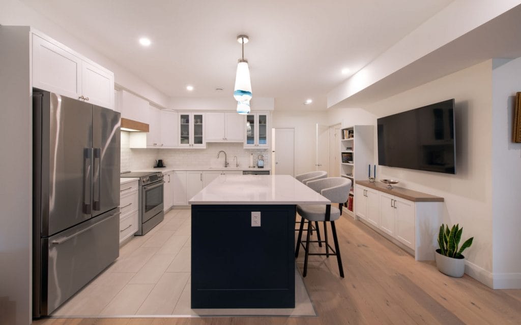 lighting amsted design-build Ottawa homes renovations kitchen