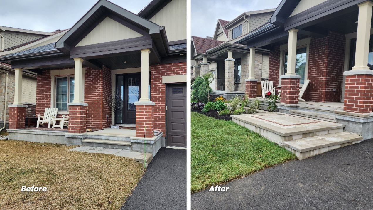 Aberdeen Development Group before and after front porch