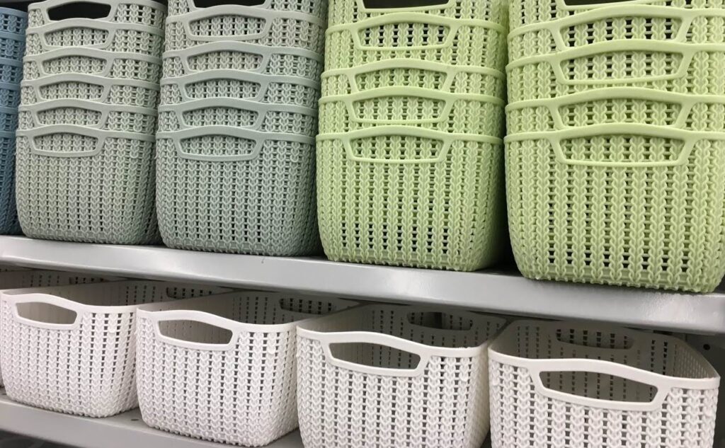 dollar store storage baskets