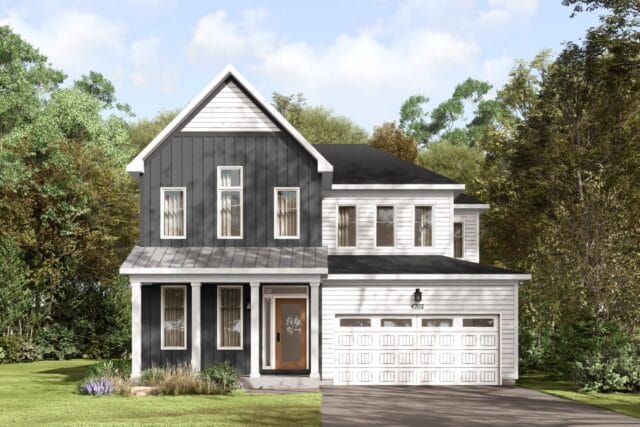 average price of a new build Ottawa homes housing caivan fox run series iii plan 2
