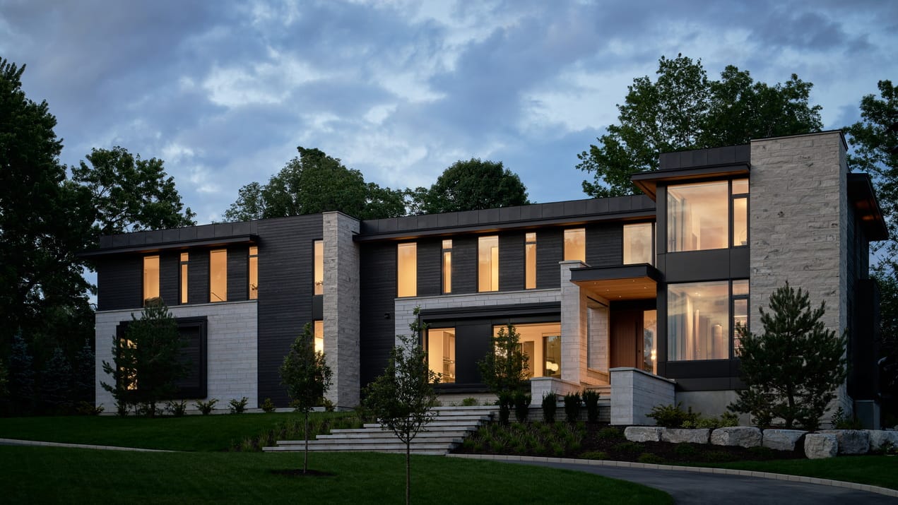 custom home casa verde construction Ottawa housing contemporary exterior