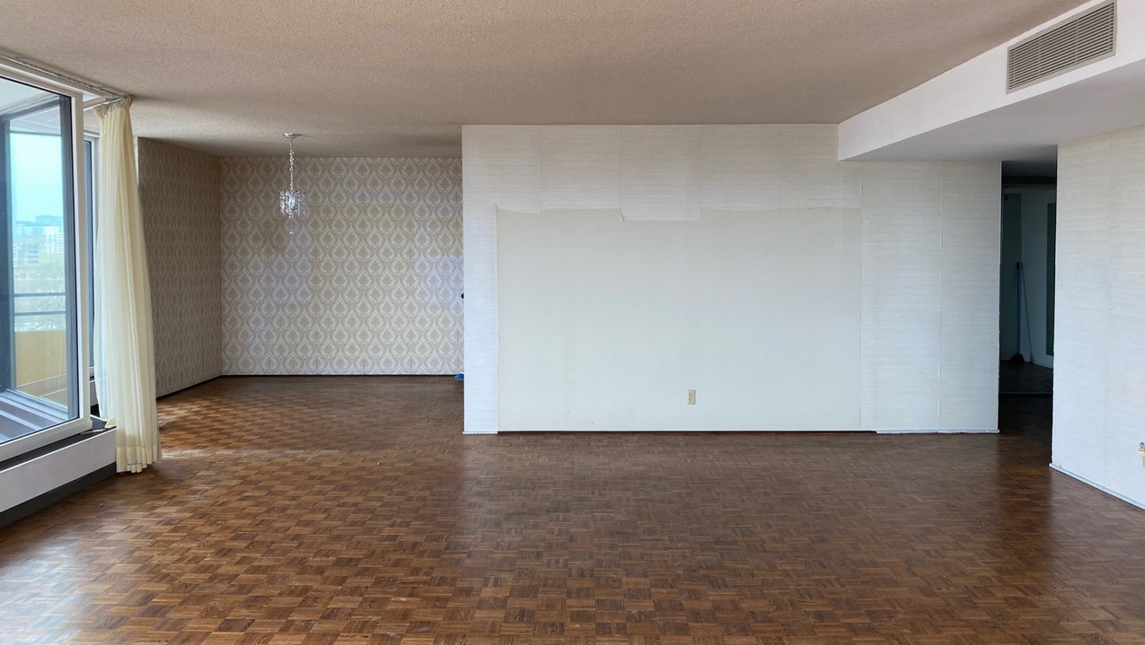 empty apartment pre-renovation