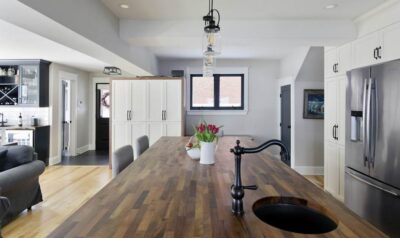 kitchen countertop Amsted Design-Build Ottawa kitchens black walnut