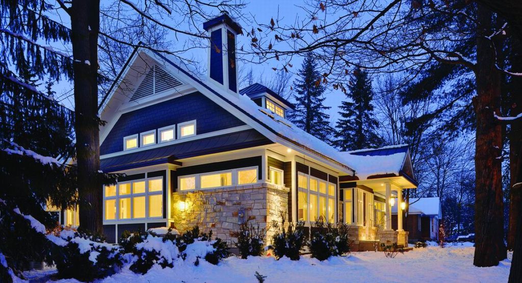 custom home Gerhard Linse Ottawa house snow