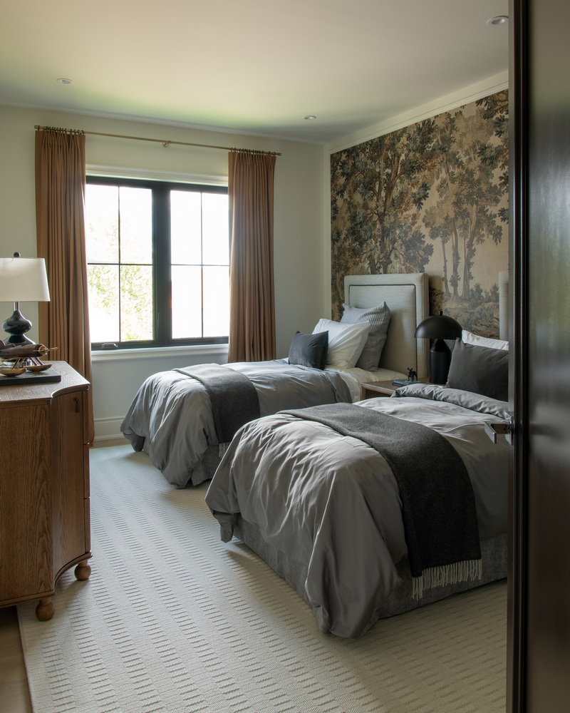 kids’ room with twin beds in the 2026 Minto dream home
