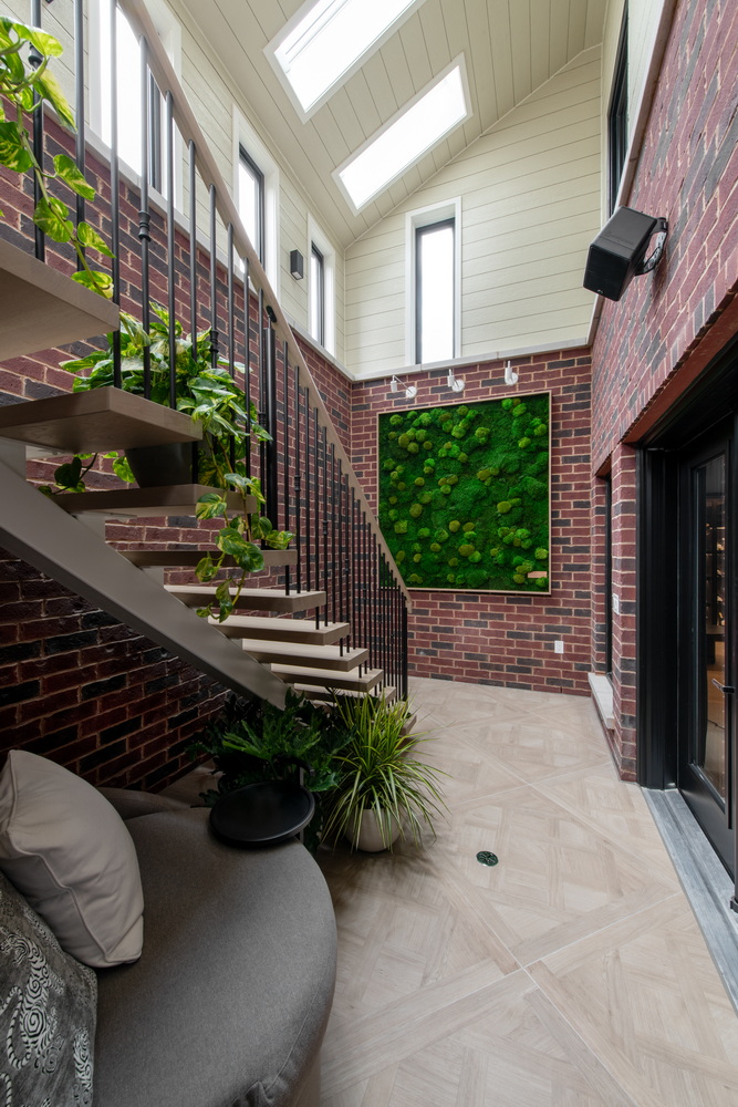 two-storey solarium in the basement of the 2026 Minto dream home