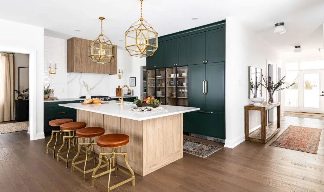 eq West of Main Ottawa Orleans kitchen green modern farmhouse 