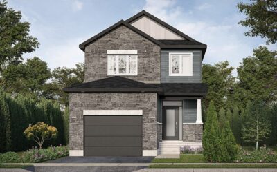 Rendering of The Kinsley single-fanily home at Mill Run in Almonte by eQ Homes.