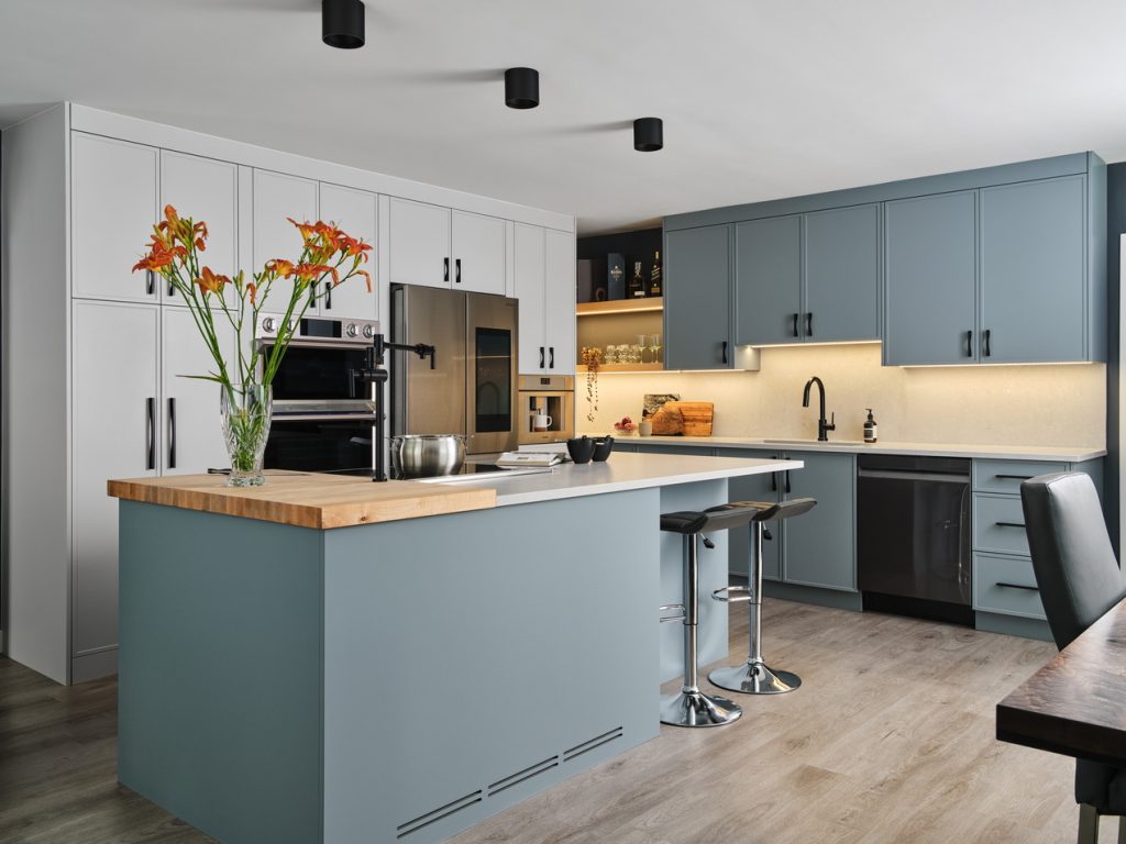 ottawa housing design kitchen two-tone eastboro designs