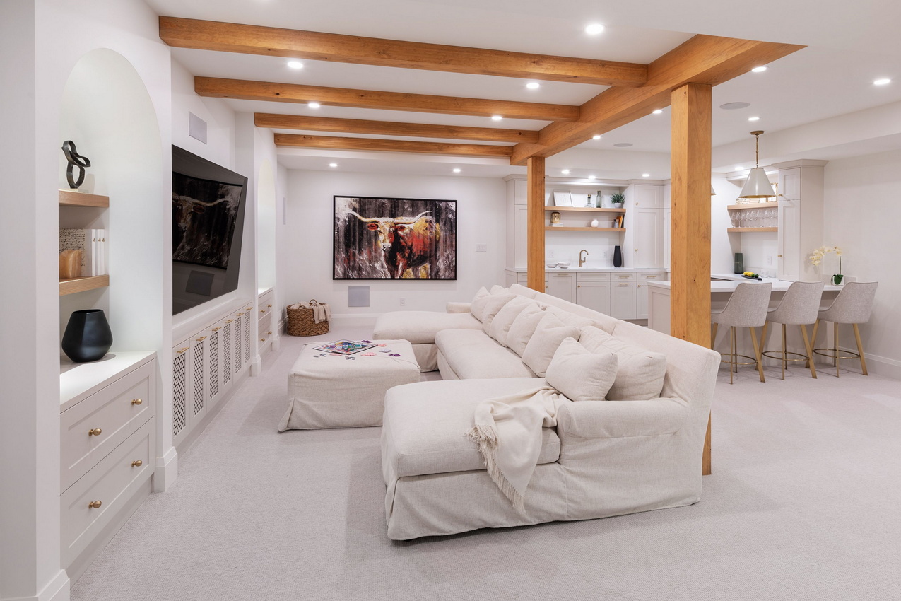 All Things Home People's Choice Award Ottawa design laurysen kitchens basement ceiling beams