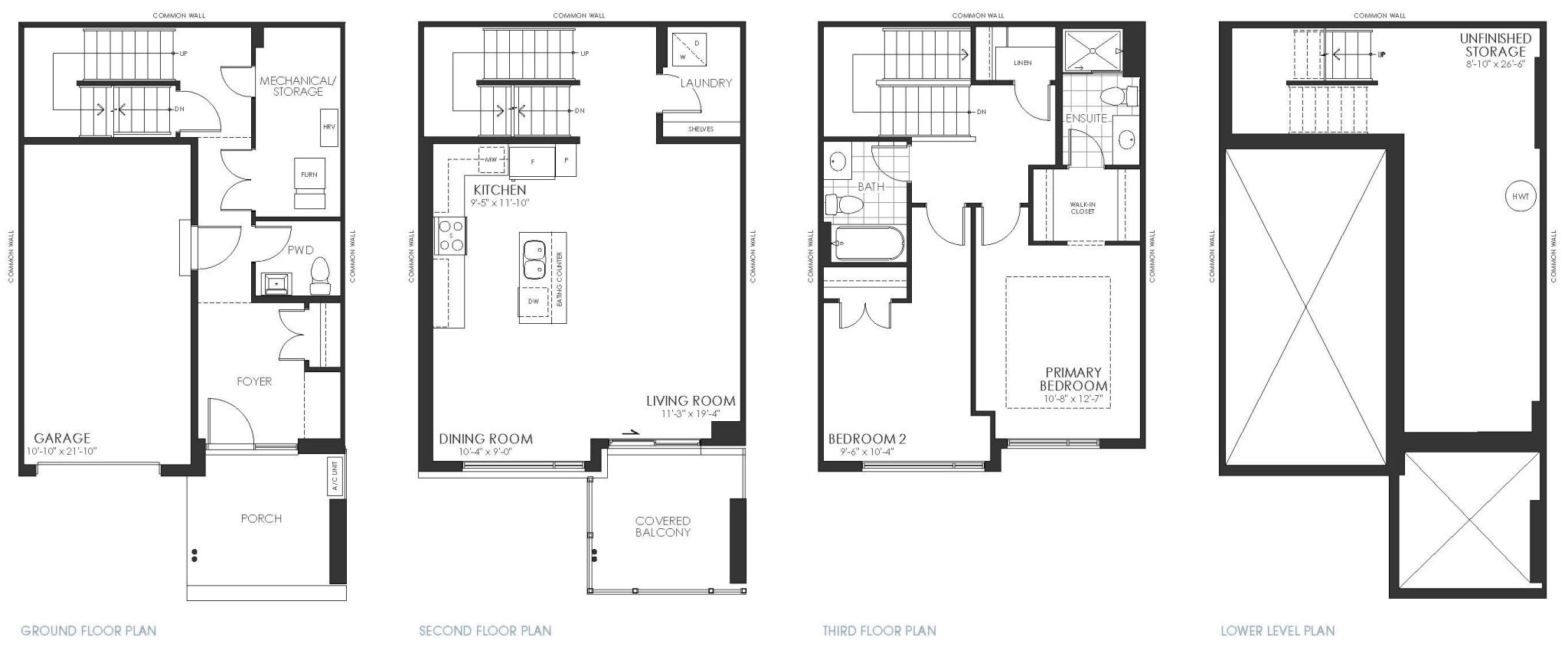 Urban towns HN Homes floor plan Ottawa housing