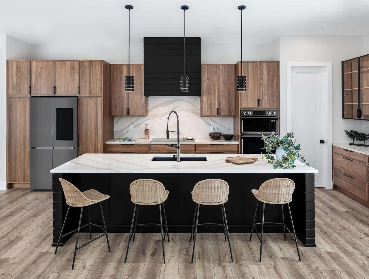 2023 NKBA awards contemporary kitchen black hood