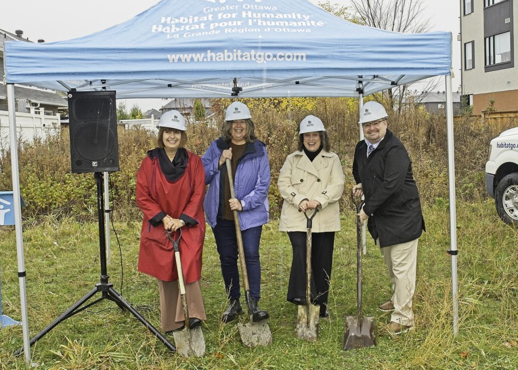 habitat for humanity groundbreaking orleans ottawa new homes