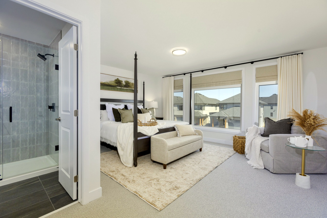 Ottawa construction two-storey single Hazelton riverside south net zero ready primary suite bedroom