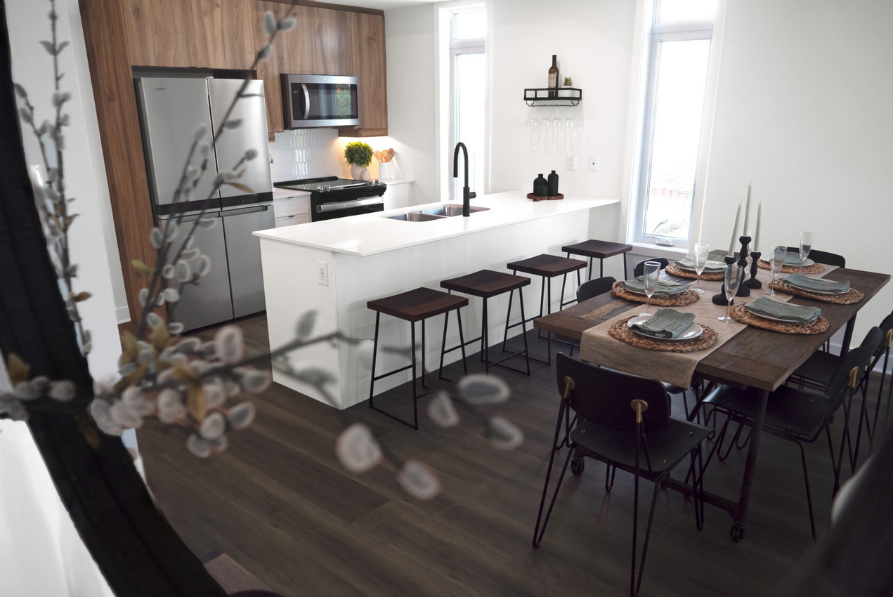Ottawa construction condos highgate kitchen dining room open concept Leitrim flats