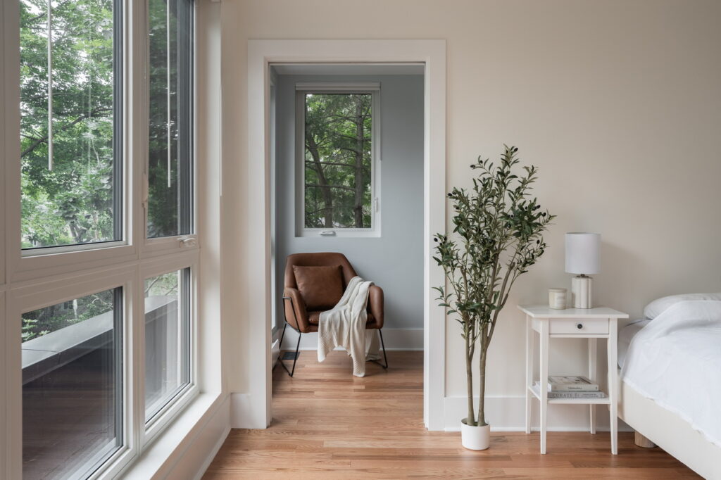 part of the primary suite in an addition and renovation project by Lagois Design-Build-Renovate
