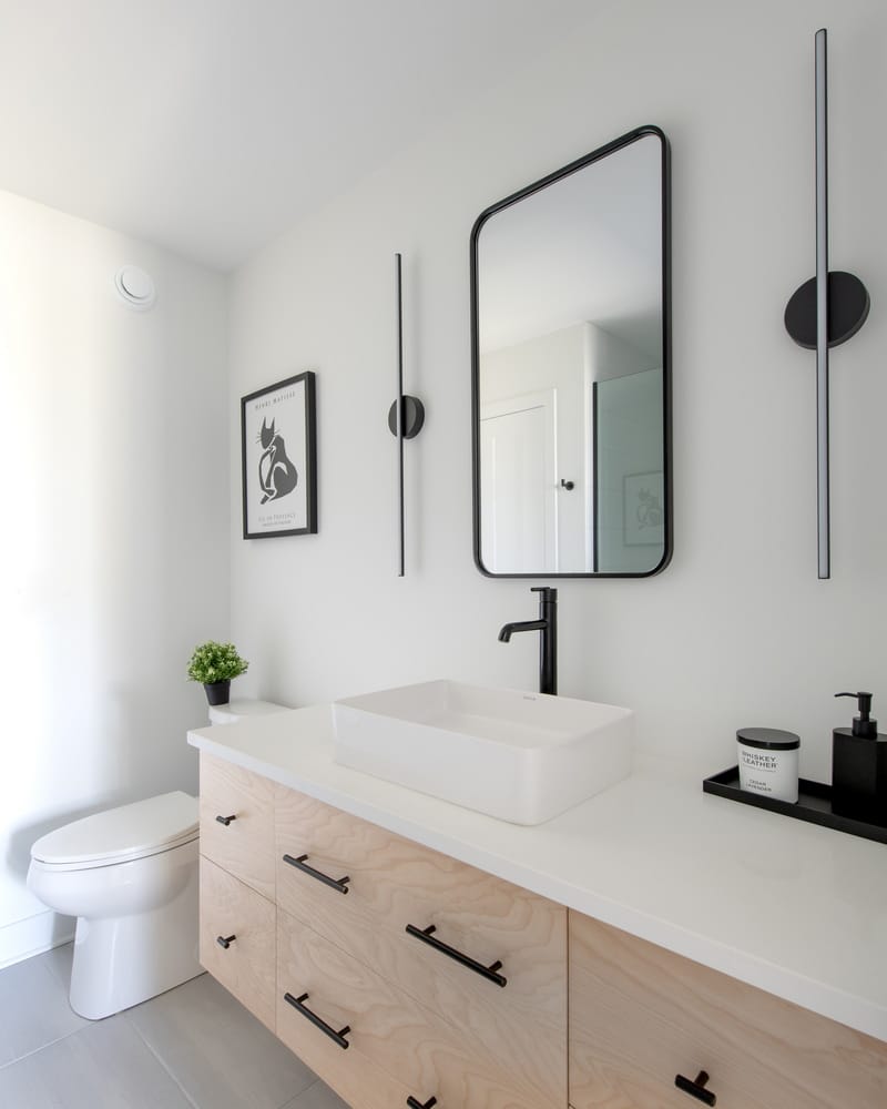 laurysen kitchens ottawa ensuite vessel sink cabinet