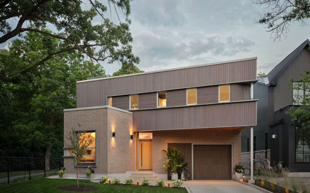 Photo of trophy-winning Zed custom home by Linebox Studio with Sanchez Homes at 2026 OHBA Awards of Distinction