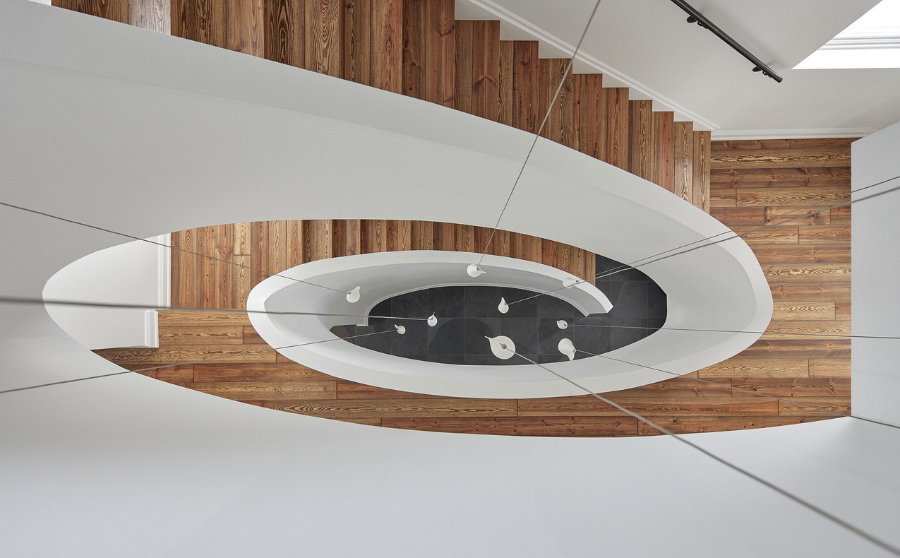 curves ottawa renovations shean architects spiral staircase