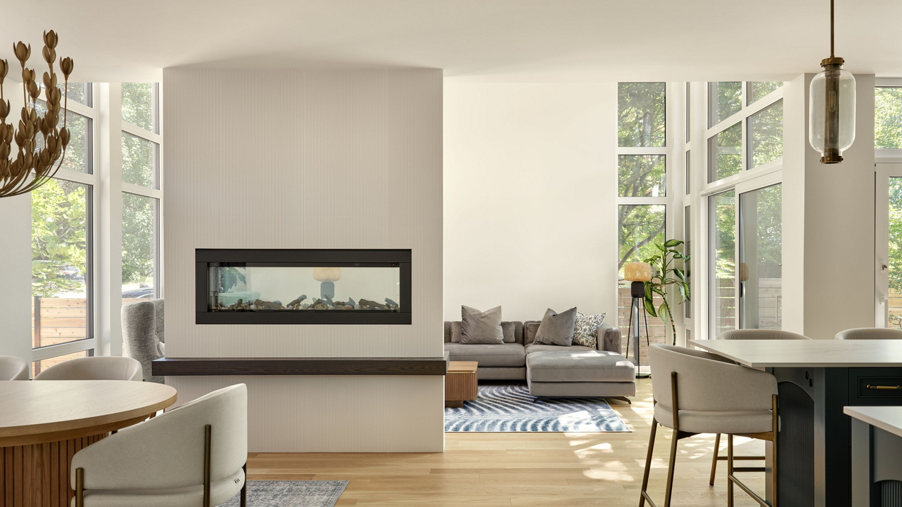 open-concept main floor in a custom home by RND Construction