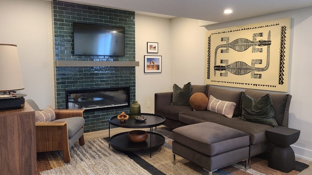 Mattamy Kanata housing nova family room fireplace townhome basement 