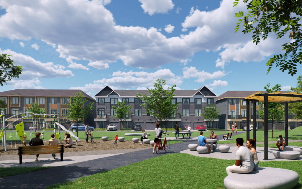 Parkside at Arcadia launches Minto Communities Ottawa new homes park rendering