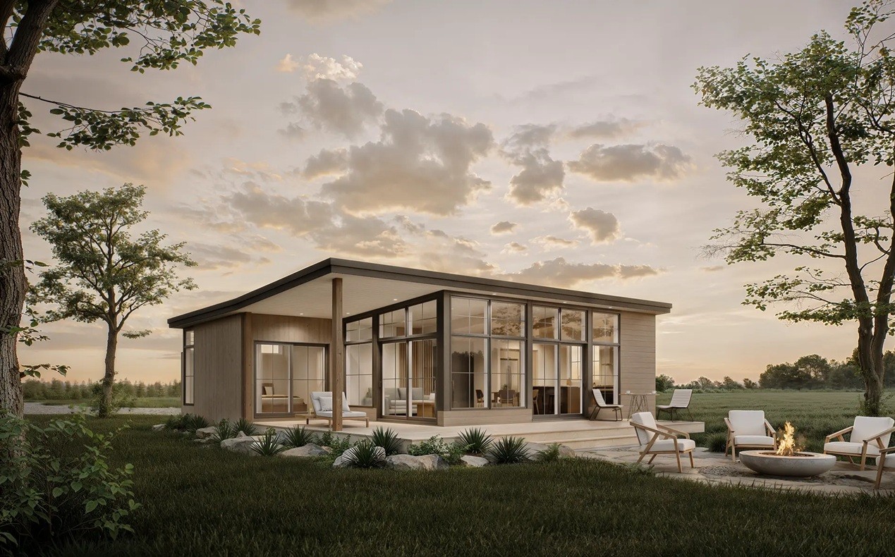 Rendering of the Bonneville Ora modular home which will be on display at the 2026 Ottawa Fall Home Show