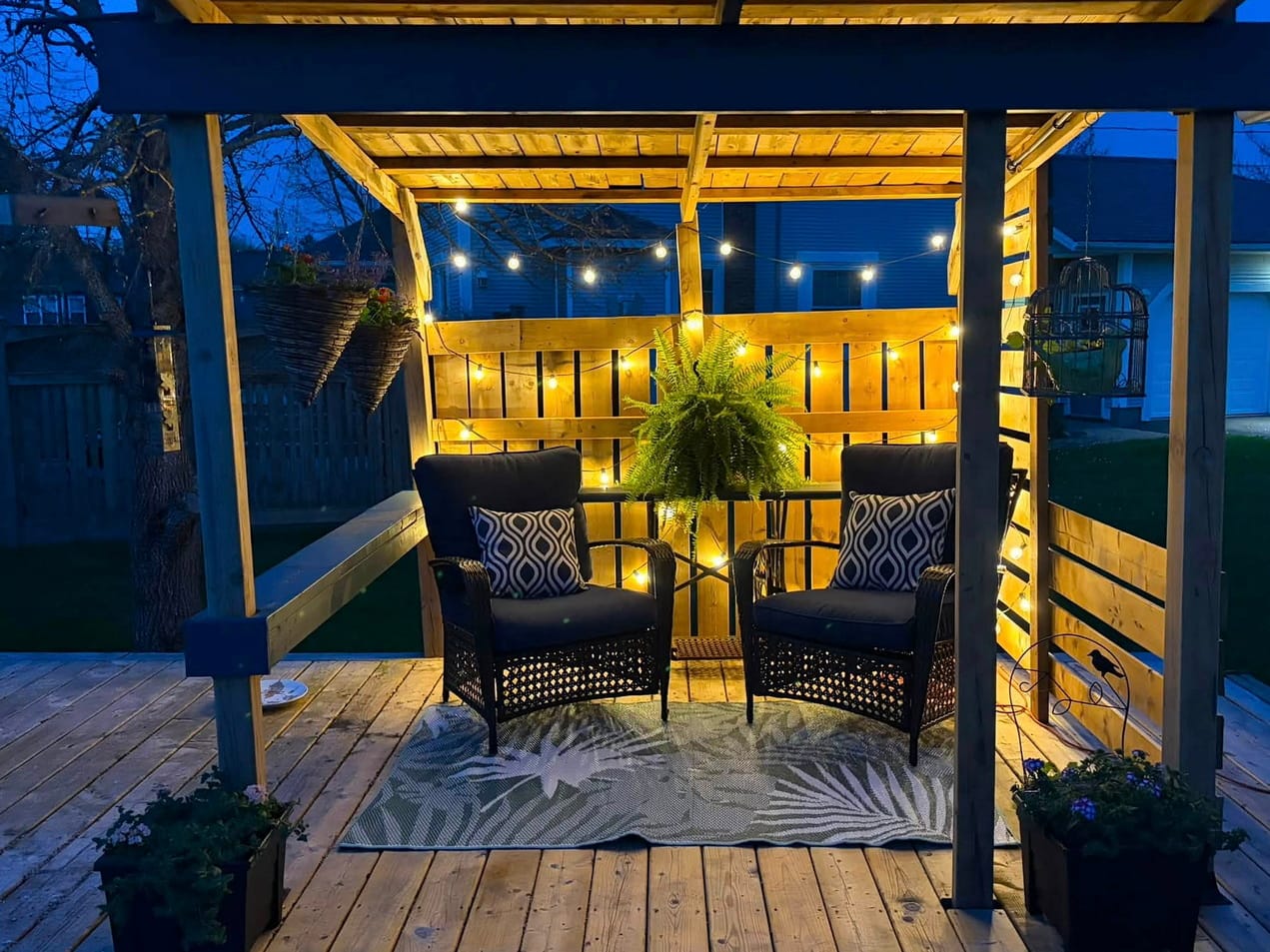 cosy outdoor spaces sue pitchforth covered deck nook
