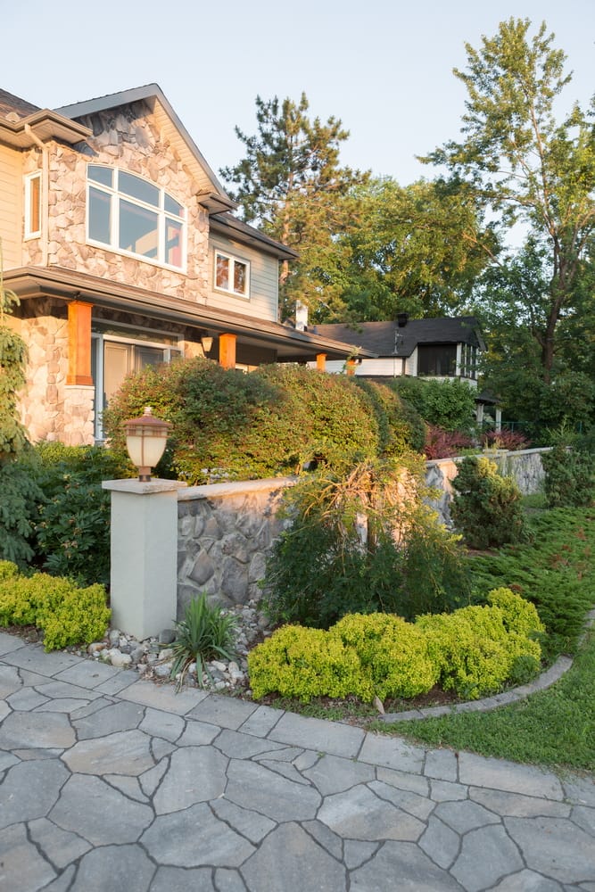 outdoor oasis Artistic Landscape Designs front garden landscaping