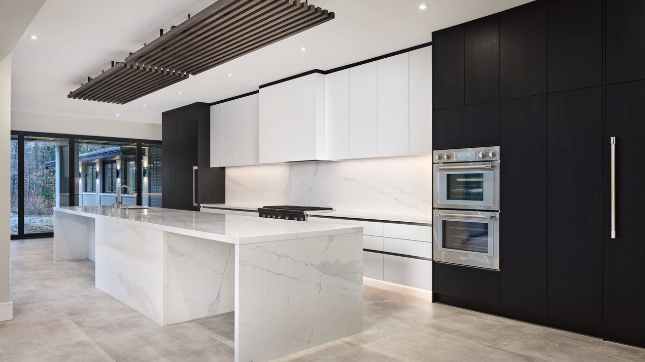 kitchen of a contemporary custom home by Amsted Design-Build