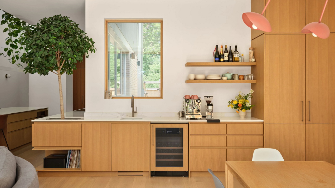 kitchen of a contemporary custom home by Linebox Studio and Sanchez Homes