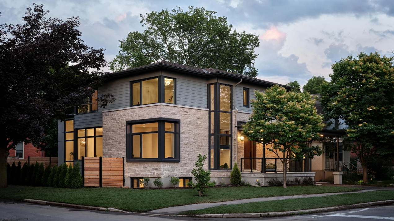 exterior of a custom home by RND Construction and Simmonds Architecture