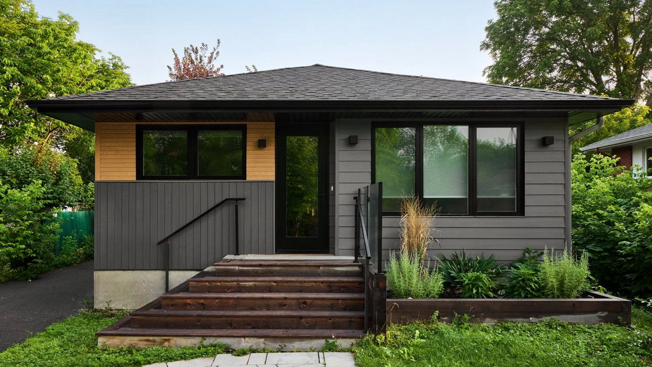 exterior of the renovation of a modest bungalow by The Conscious Builder