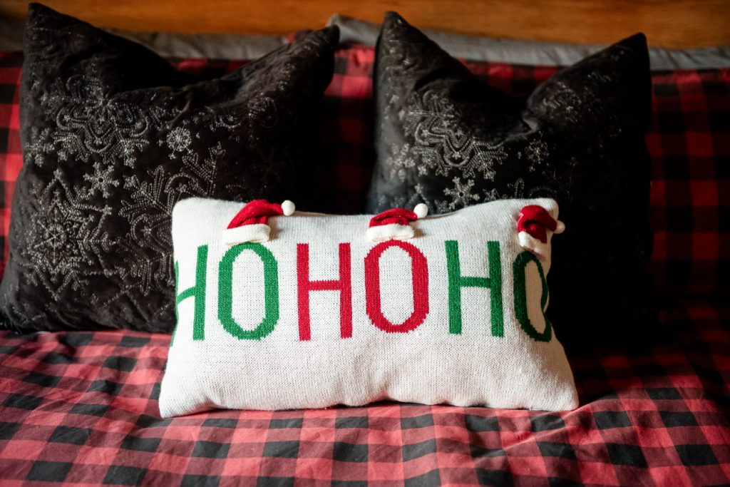 sue pitchforth christmas decor pillow